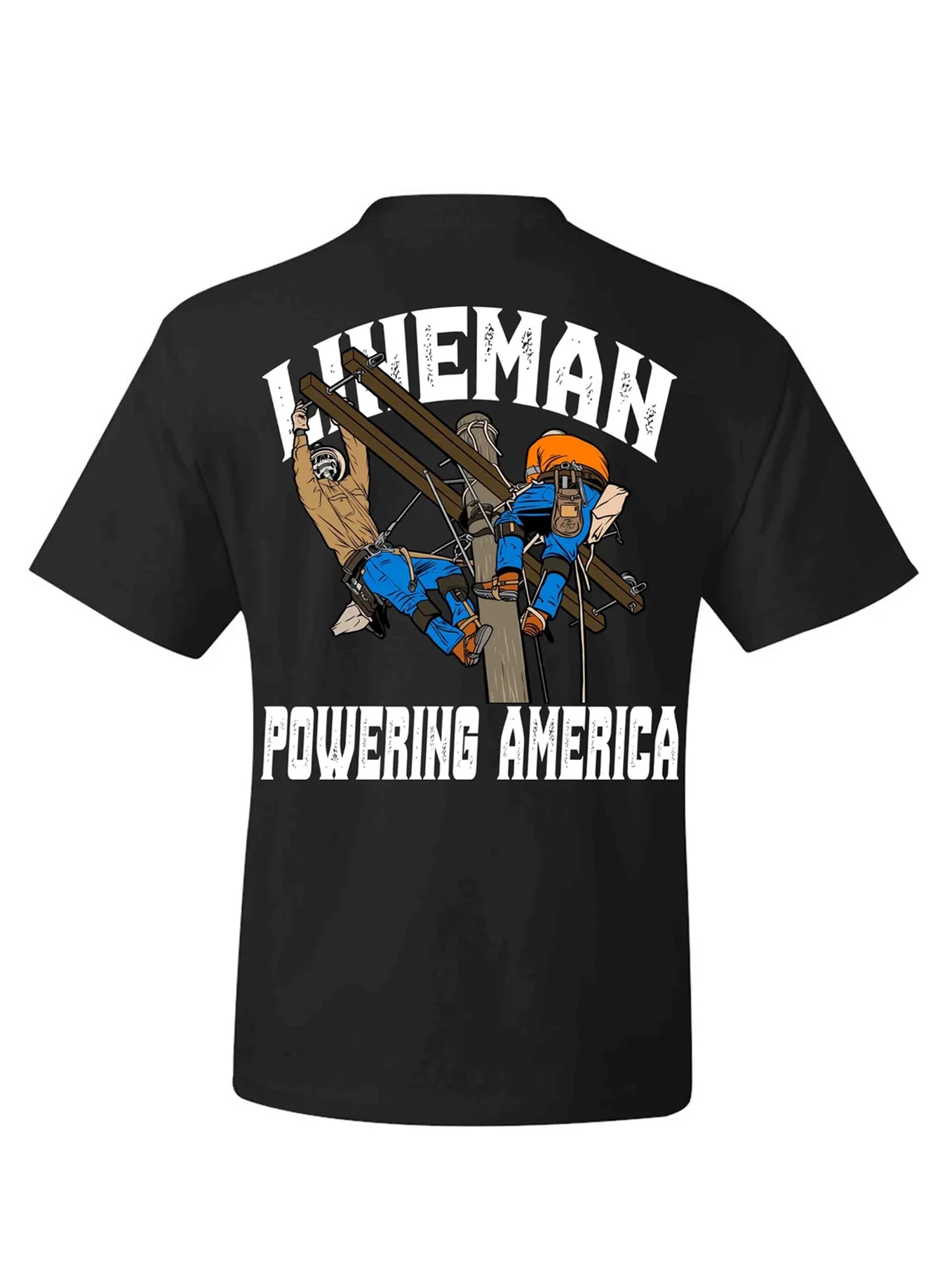 

Lineman T-shirt, Proud Lineman T-shirt, Men T-shirt, High Quality Printed Cotton Retro Fashion Brand Loose Fit Men's Clothes