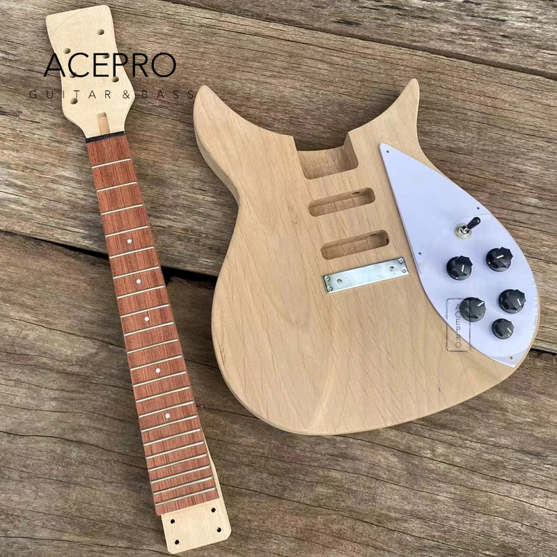 DIY 325 Electric Guitar Kits, Alder Body,Rosewood Fretboard, Tremolo System Bridge, Unfinished Guitarra, No Painted High Quality