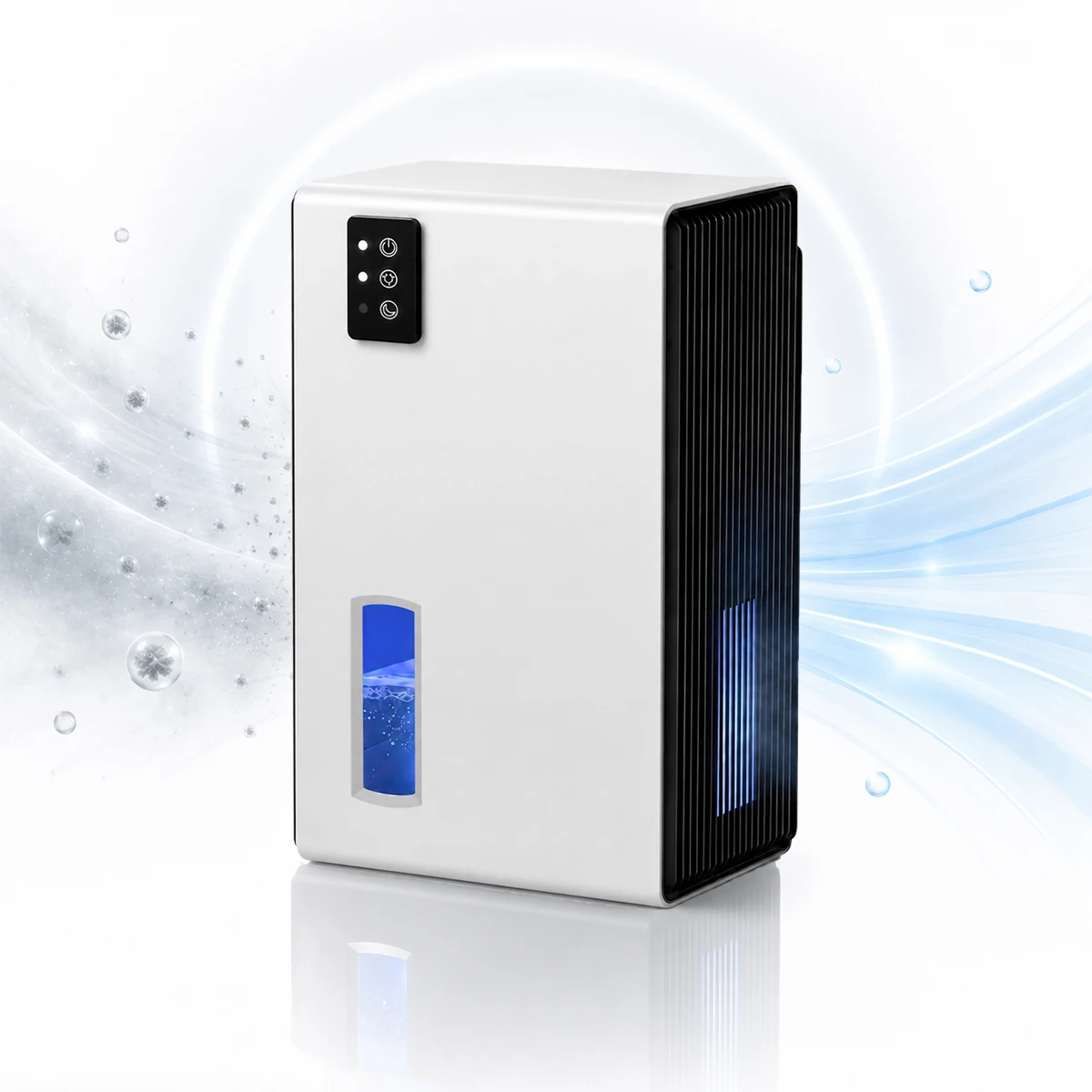 Dehumidifier for Home, Portable Semiconductor Dehumidifier with Visible Water Tank, Quiet Small Dehumidifier Auto Shut Off, Moisture Absorber for Bedroom, Bathroom, Closet