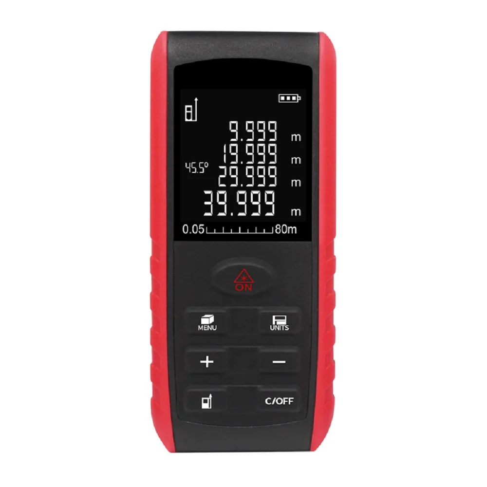 Heipoe 40m 80M 100m 120m Laser Rangefinder  Diastimeter Digital Laser Distance Meter with LCD