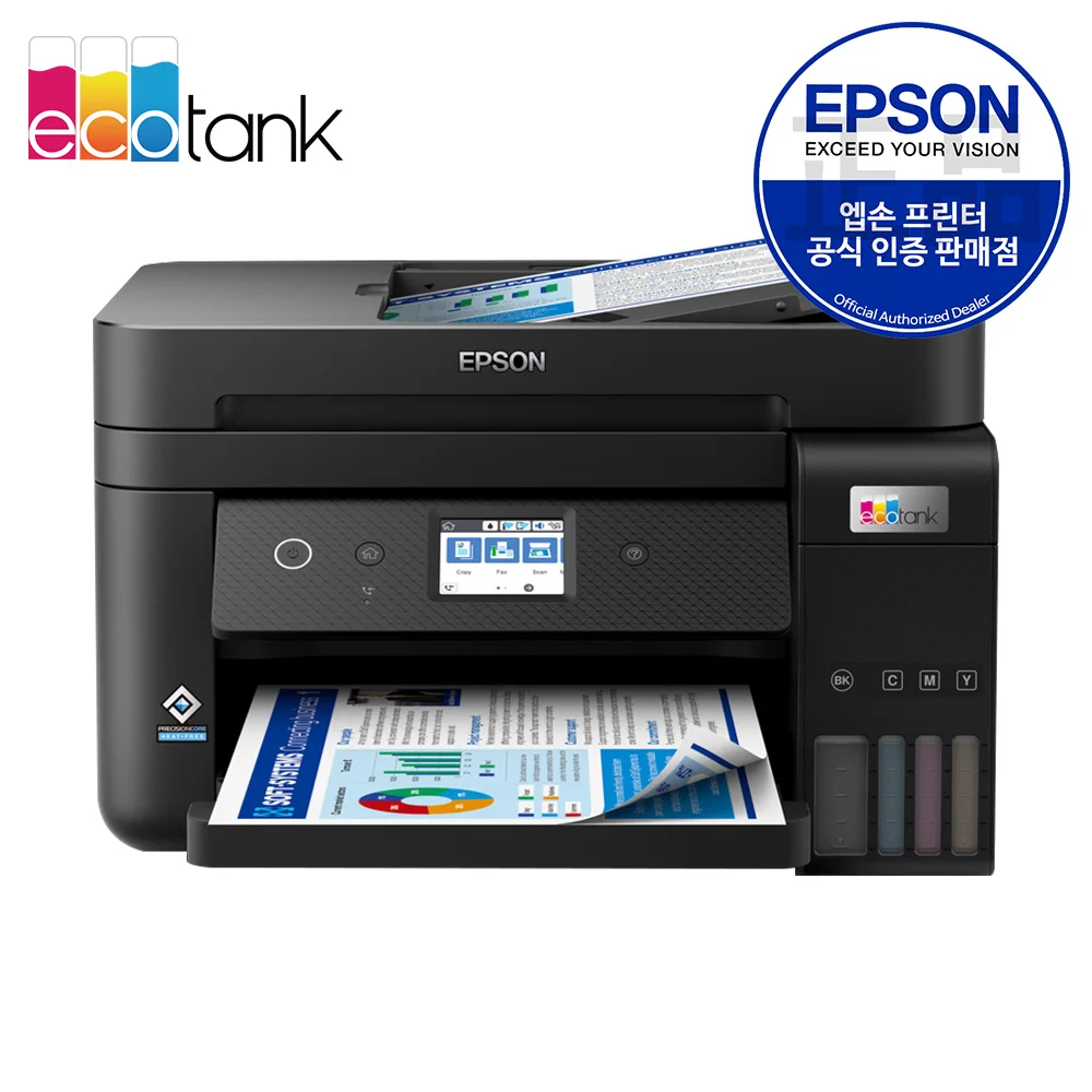 [EPSON official certification point] Epson L6290 Eco Tank Original Inkink Inks Printer-in-function Printer Printing copy scan fax quantity cotton printing Wireless