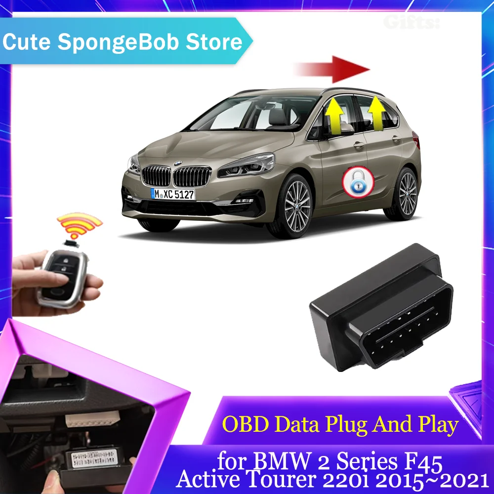 Car OBD Data Module for BMW 2 Series F45 220i 2015~2021 Window Folding Lifting Speed Lock Door Unlock Fold Mirror Accessories