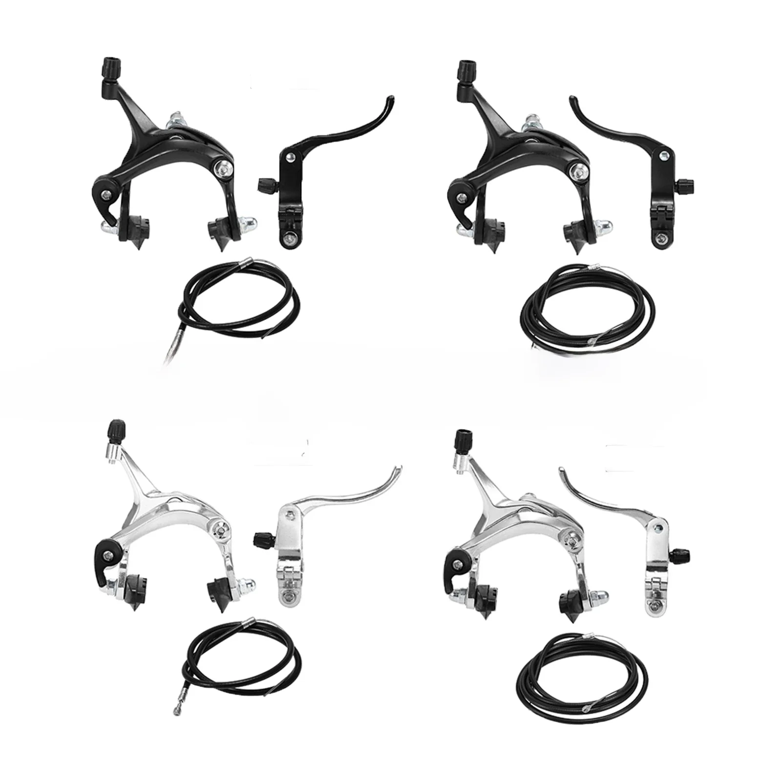 AliExpress Front/Rear Fixie Bike Brake Kit Road Bike Cruiser Brake Set Bike Caliper Brake Kit Side Pull Brake