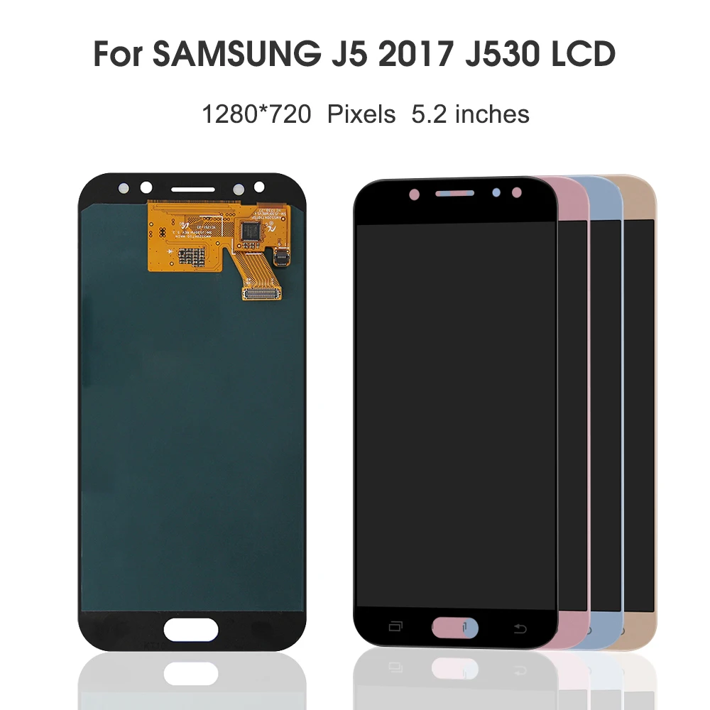 J5 2017 For Samsung 5.2\'\'For J5 Pro J530 J530F J530G J530S LCD Display Touch Screen Digitizer Assembly Replacement