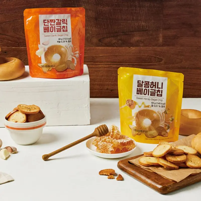 ★ Double Baked Crispy in Oven Sweetheart Monochrick Bagelchip Honey Rice Flour Sweets Crisp