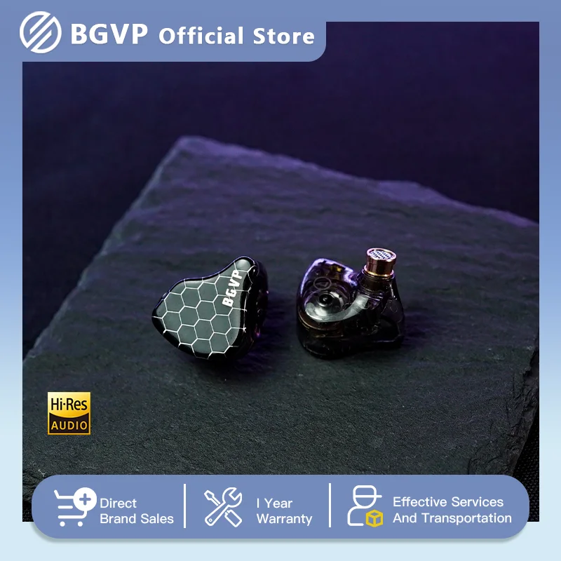 BGVP Quy Mô 2DD Tai Màn Hình Tai Nghe Chụp Tai 6D Hiệu Ứng Âm Thanh Tai Nghe HiFi Tai Nghe Có Dây Bass Stereo Tai Nghe Nhạc Tai Nghe Nhét Tai