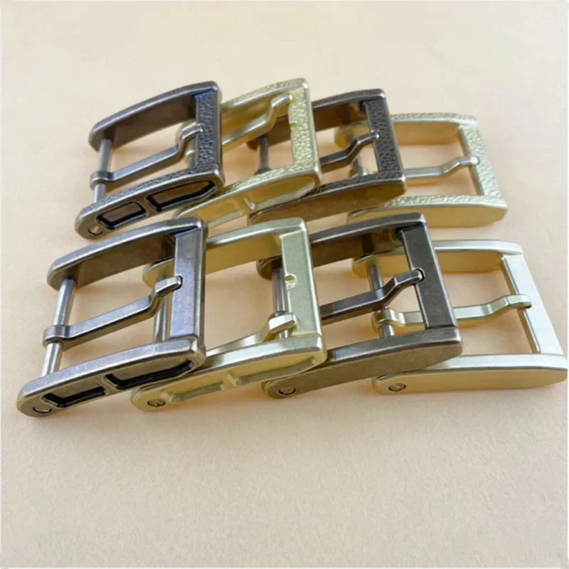 40mm solidna mosiężna klamra do paska męska damska metalowa szpilka klamra głowa do pasów 38-39mm DIY skórzana akcesoria jeansowe rzemieślnicza — zdjęcie 2