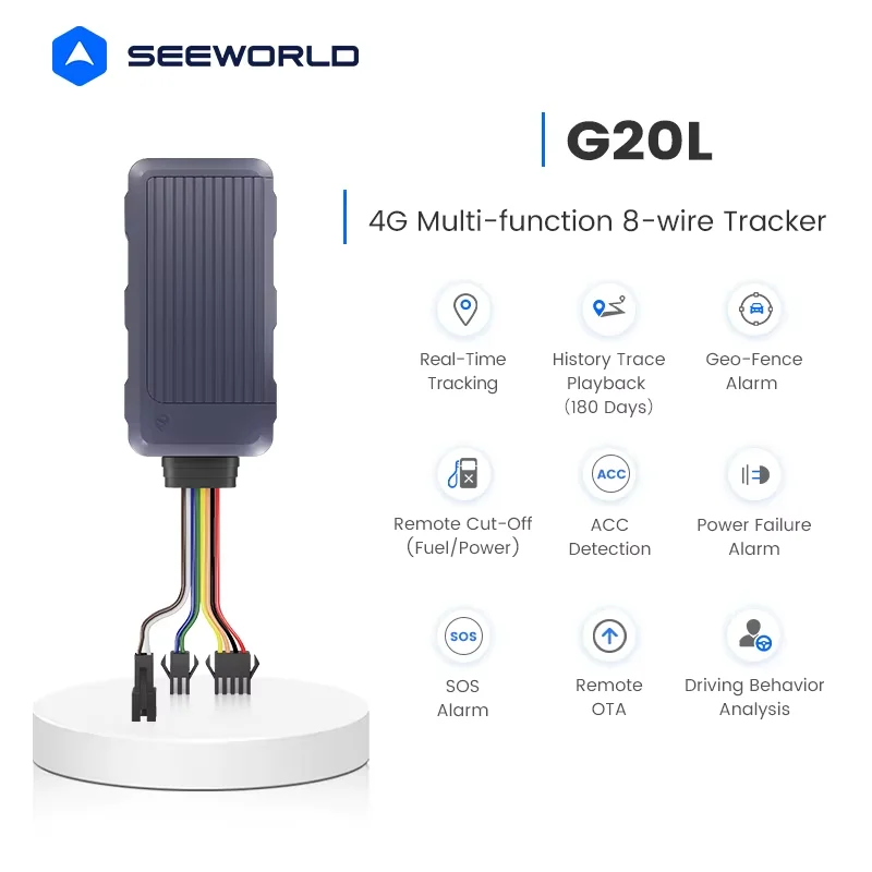 Global G20L Wired GPS Tracker Support SOS Alarm and ACC Alarm with Android and IOS System