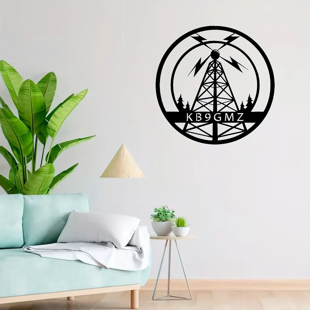 Custom Metal Wall Art Sign Decor with Name, Perfect for Ham Shack Wall Art Ornament/Radio Stations/Home/Rooms/Clubs/Bars Decor image 3