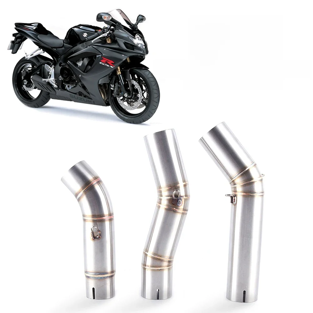 Wydech motocyklowy do Suzuki GSXR 600 750 K6 K7 K8, zmodyfikowany tłumik wydechu, środkowa rura łącząca. — 2