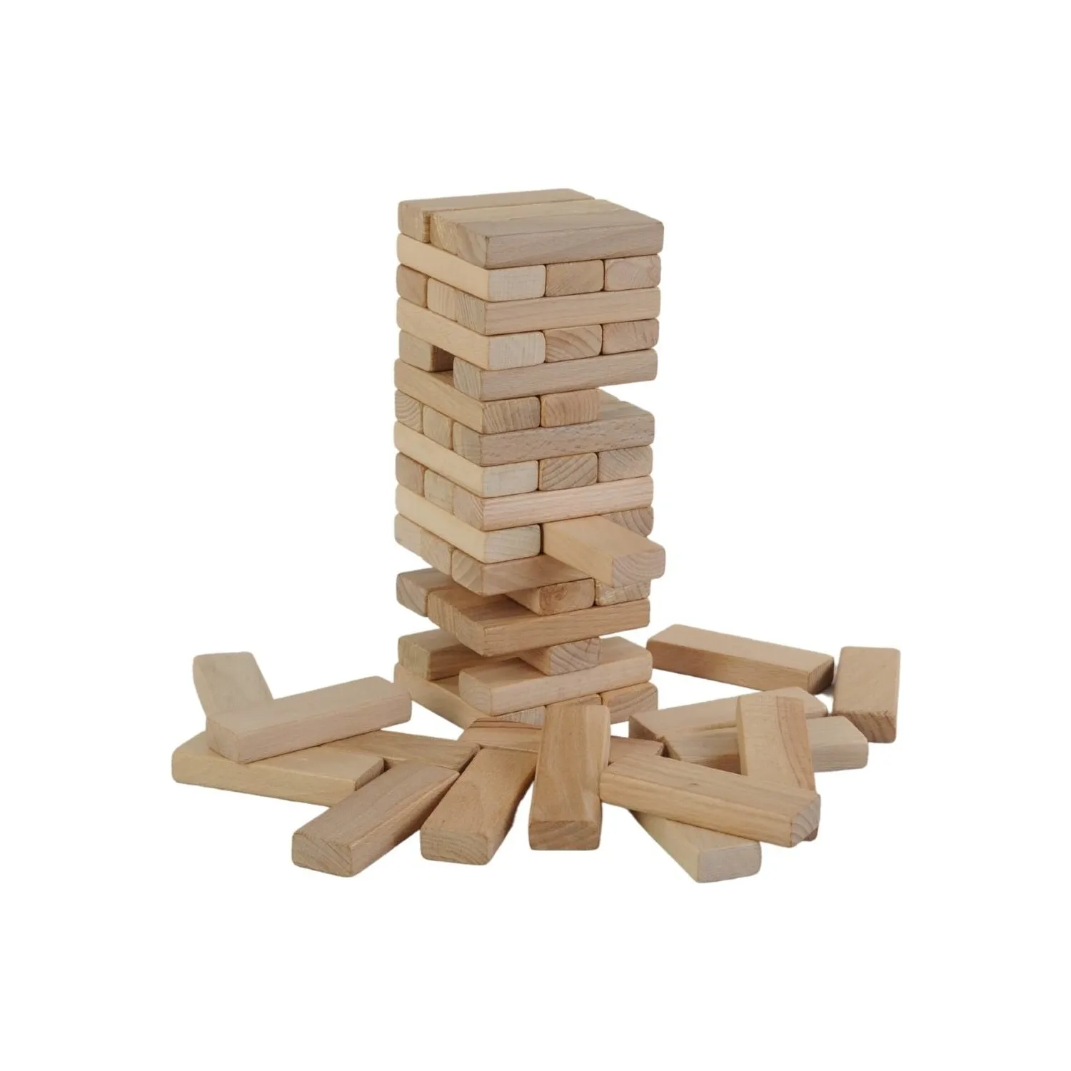 Wooden Jenga Balance Tactical Game Big Size 54 Pieces 1.5x3x9 cm