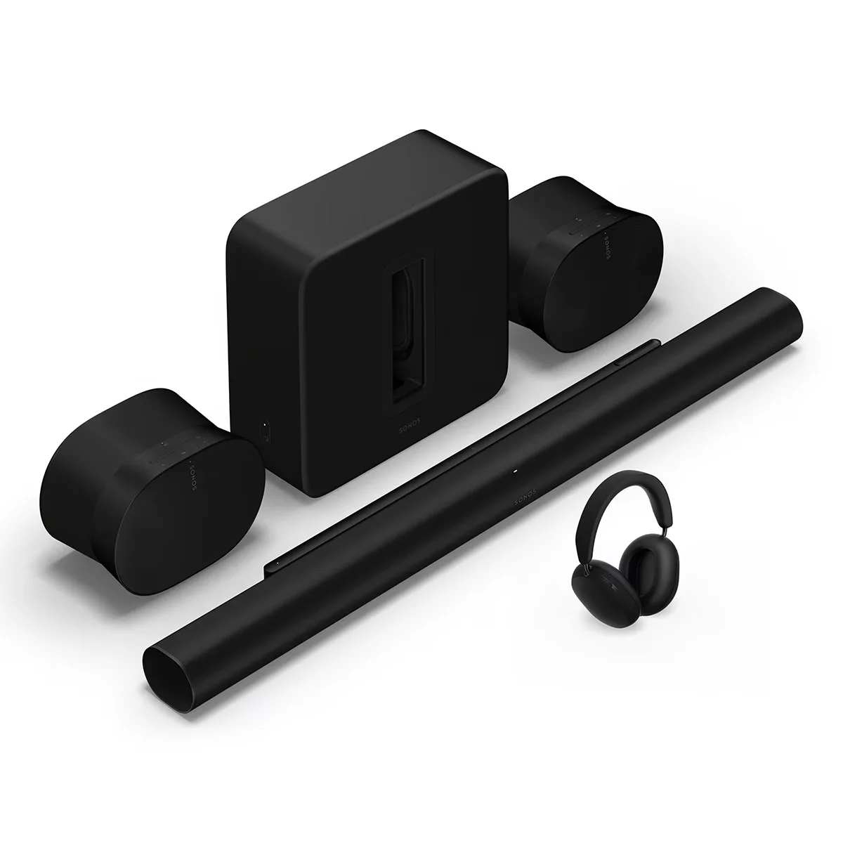 

Sonos Arc Ultar Soundbar,Sub 4 Wireless Subwoofer,and Era 300 2-speaker kit black