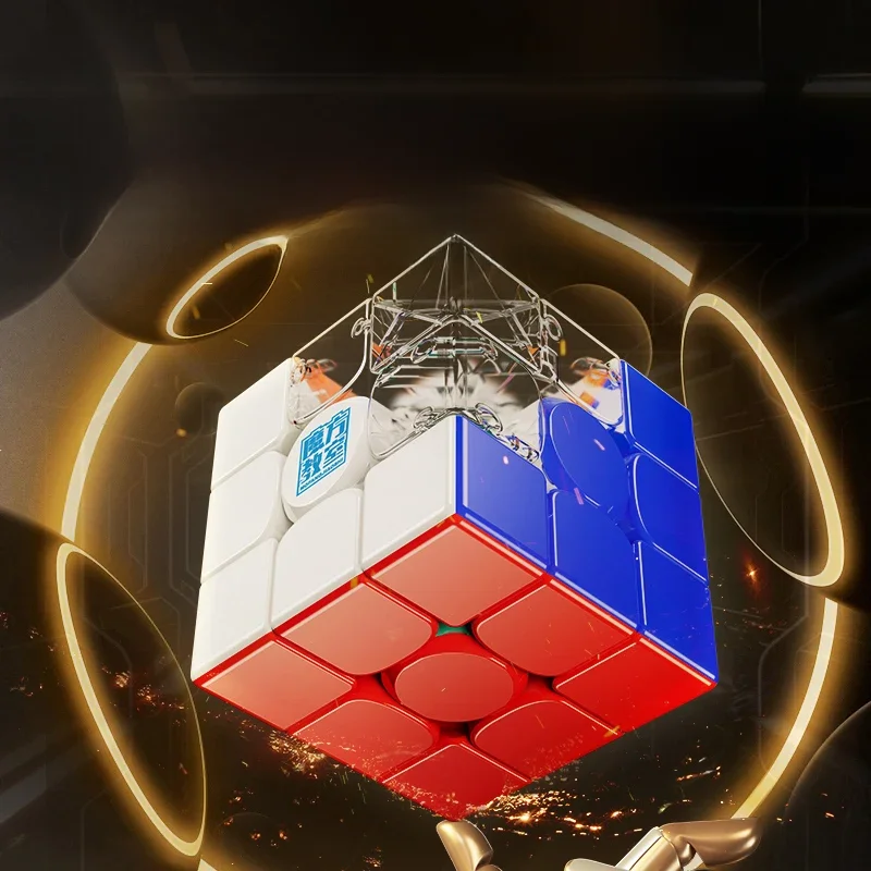 MOYU RS3M V5 Magnetic Magic Cube 3x3x3 Speedcube 3x3 Professional Maglev Ball Core Speed Puzzle 3×3 Zabawka dla dzieci Cubo Magico — zdjęcie 2