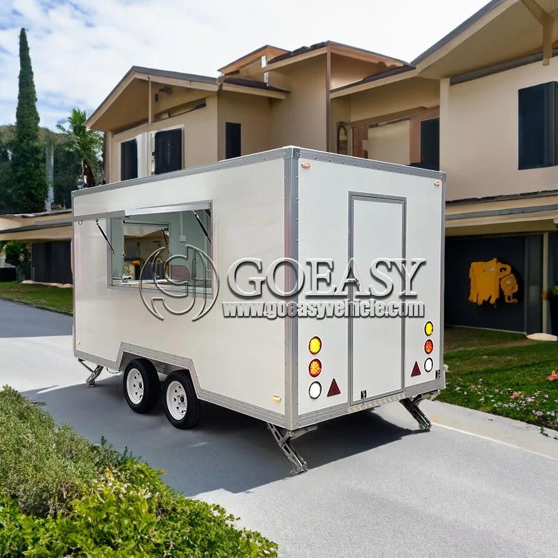 

GOEASY Customized Outdoor Food Trailer Foodtrucks Beer Bar Snack food truck outdoor furniture food truck mobile with kitchen