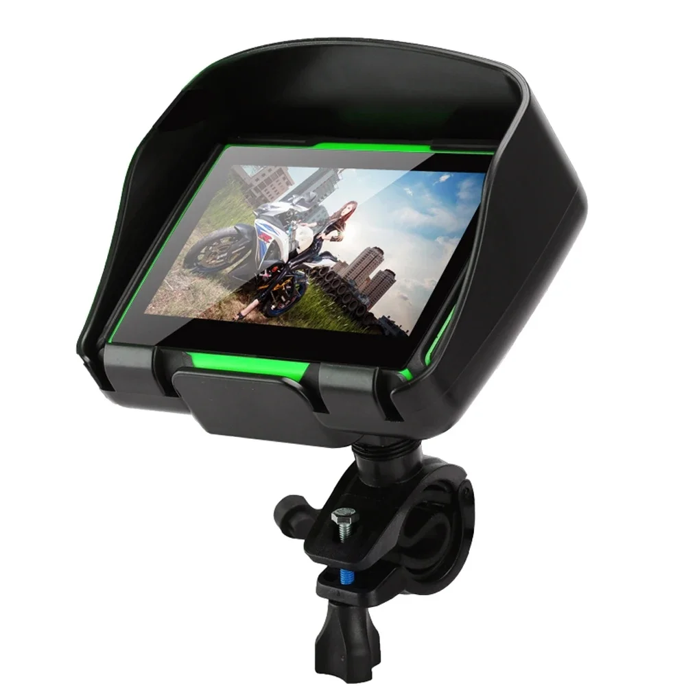 4.3 Inch Touch Car Motorcycle GPS Navigation IPX7 Waterproof FM BT Bluetooth GPS Navigator Tracker RAM 1G 8GB ROM  Free igo Map