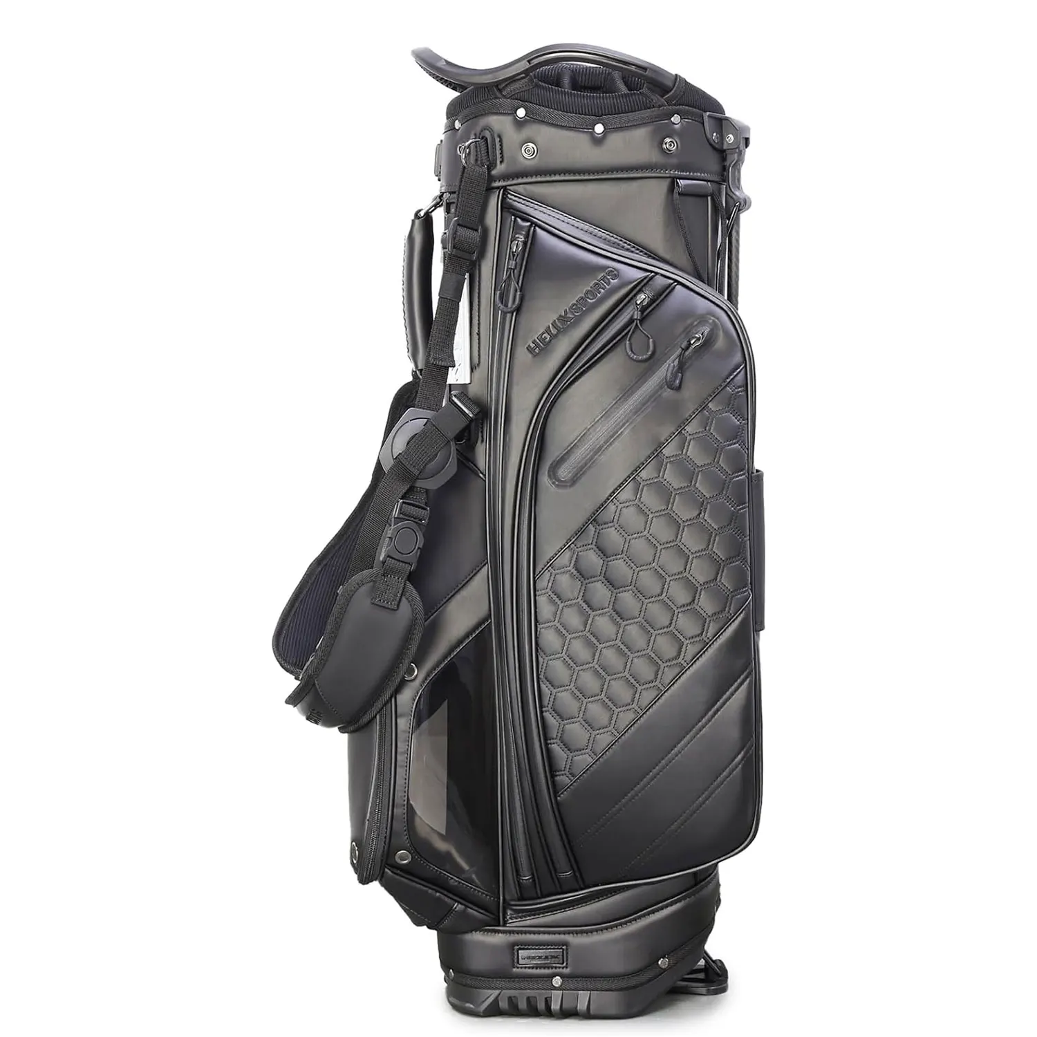 HELIX Lightweight 14 Way Full Length Dividers PU Leather Golf Stand Bag for Men Easy to Clean