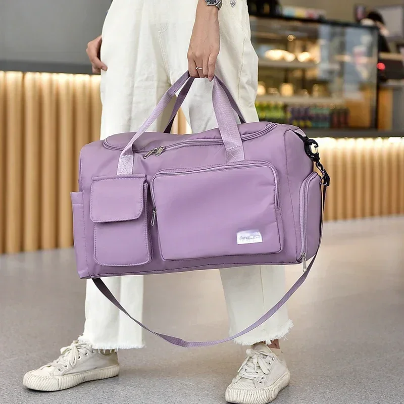 Torba podróżna o dużej pojemności Weekender Overnight Duffle Bags z przegródką na buty Sportowe torby fitness dla kobiet 2024 — zdjęcie 2