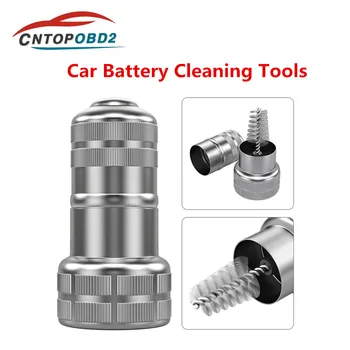 Neueste Auto Reinigung Batterie Post Terminal Kabel Draht Pinsel Reinigung Reiniger Schmutz Korrosion Pinsel Hand Sauber Werkzeug Edelstahl