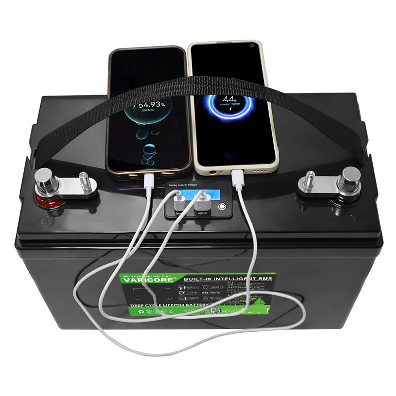 VariCore 12V 80Ah Natrium-Ionen-Batterie, 10000 Deep-Cycle-Zyklen, kältebeständig, schnell aufladbar, wiederaufladbare Speicherbatterie für Solaranlagen, Wohnmobile, Boote, netzunabhängige