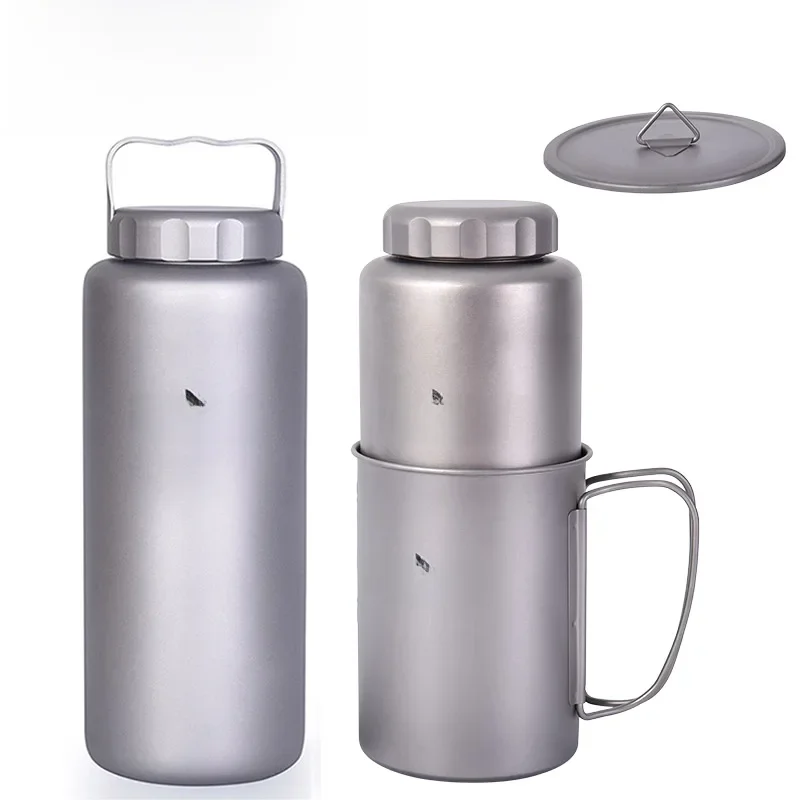 AliExpress Boundless Voyage Titanium Water Bottle 1050ml Camping Canteen Cycling Sport Drinking Bottle Metal