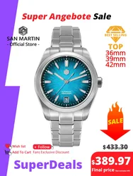San Martin 36mm 39mm 42mm SN0144 JianZhan Gada Watch Miyota 9015 Original Design Chinese Dress Men Automatic Mechanical Watches