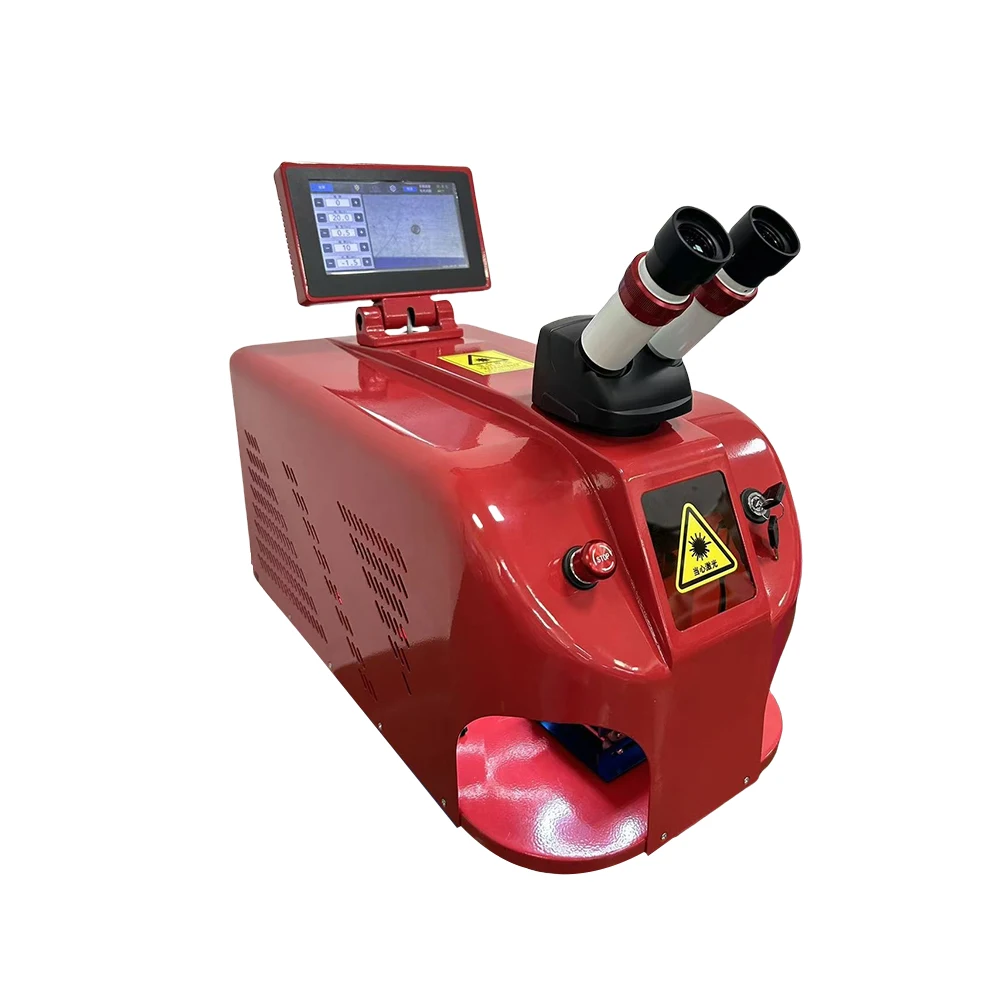 Desktop Pulse Jewelry Welder 100W Laser Spot Machine for Gold Platinum Chain Ring Necklace Repair Shop