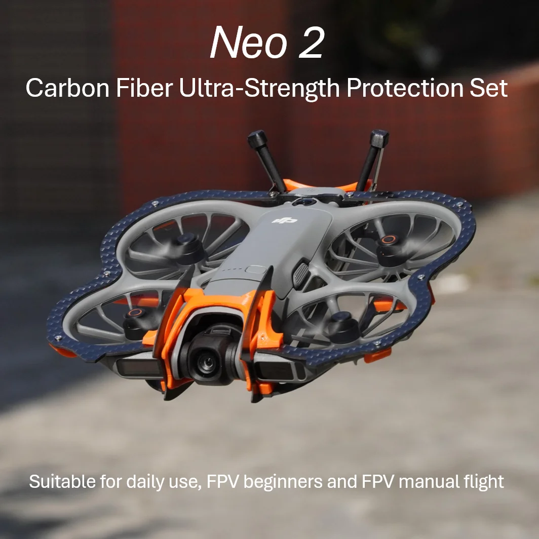 Neo 2 Drone Premium Carbon Fiber Protection Accessories Kit for DJI Neo 2 Ultra-Strong Material 360 Degree Protection - view 6