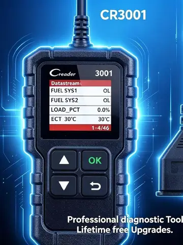 Диагностический инструмент LAUNCH X431 CR3001 для автомобилей, полный комплект инструментов OBD2, профессиональный сканер кодов неисправностей.