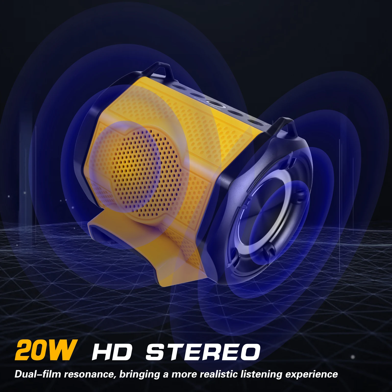 スピーカー Dewalt/Makita/Milwaukee/Bosch 18-20V バッテリー Bluetooth 対応アウトドアプレーヤースピーカー (バッテリーなし)