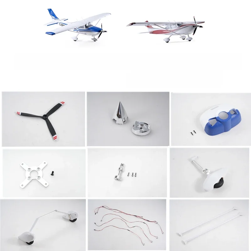 FMS 1.5m 1500mm Cessna 182 pièces hélice Spinner moteur arbre montage conseil train d'atterrissage RC avion modèle avion avion Avion