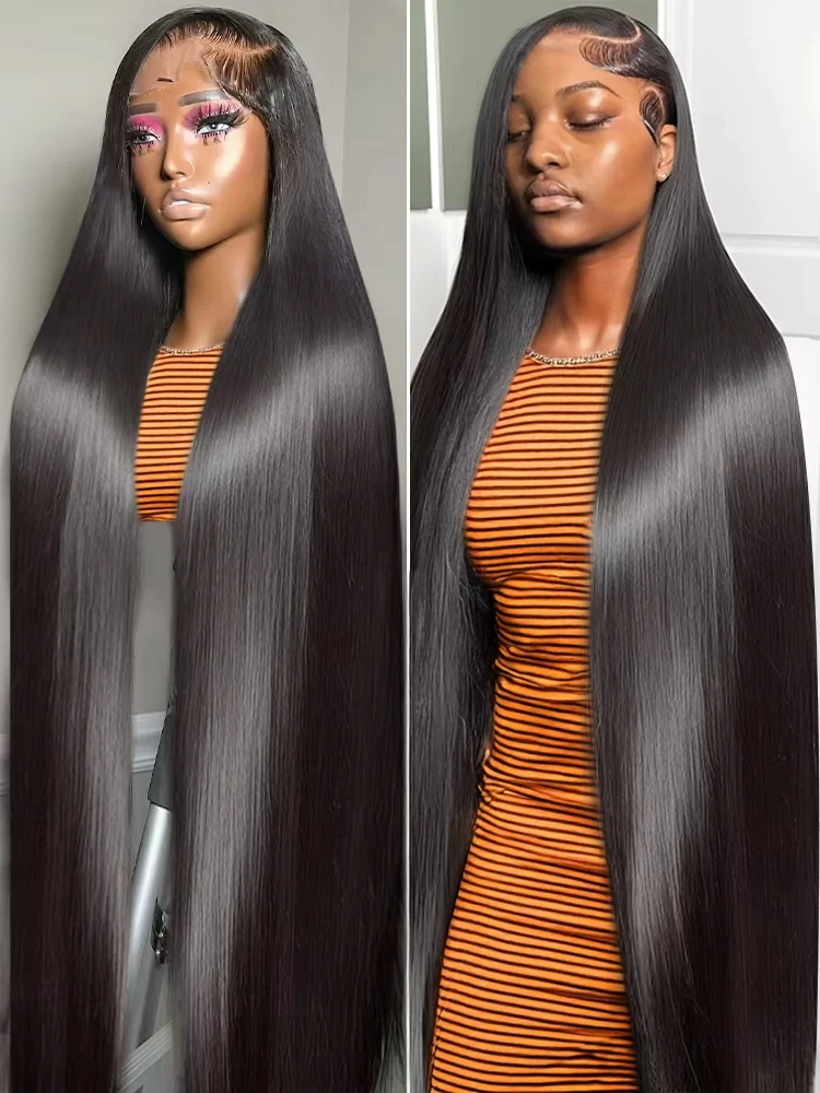 

Mossily 220 Density 13x4 13x6 Bone Straight HD Transparent Lace Front Human Hair Wig 40 42 Inch Pre Plucked Lace Frontal Wigs