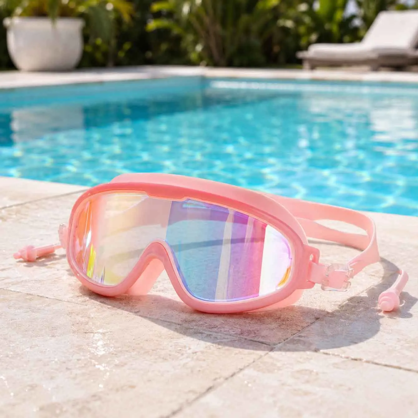 1PC 防曇水泳ゴーグル UV 保護ミラーレンズソフトシリコ - Swim Goggles Anti Fog Uv のレビューと価格