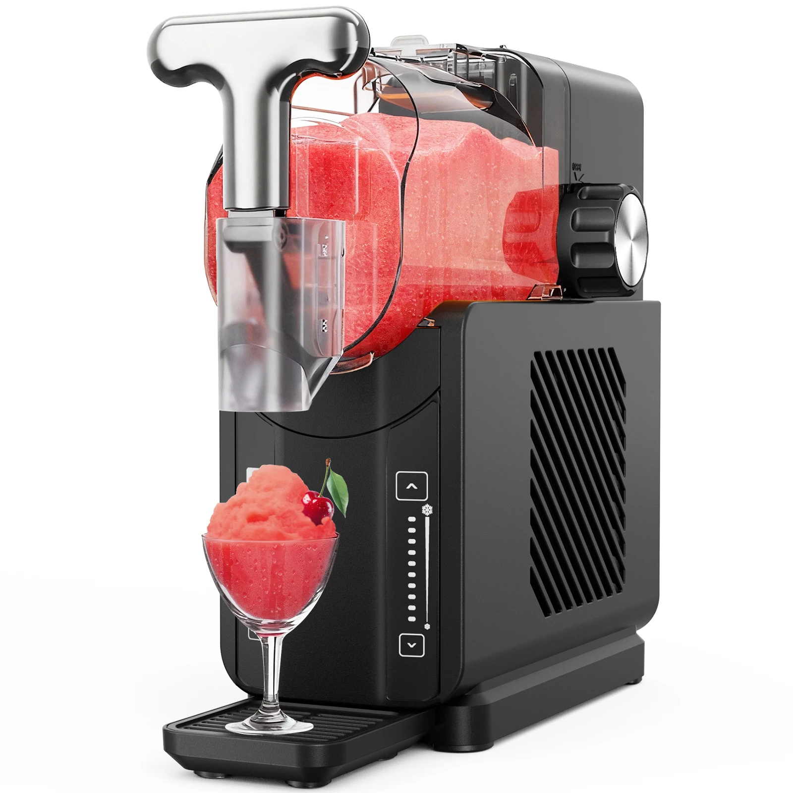 Slushy-Maschine für zu Hause, 64-Unzen-Slushie-Maschine, kein Eis erforderlich, mit 5 voreingestellten Programmen, professioneller Frozen-Drink-Maker, selbstreinigend