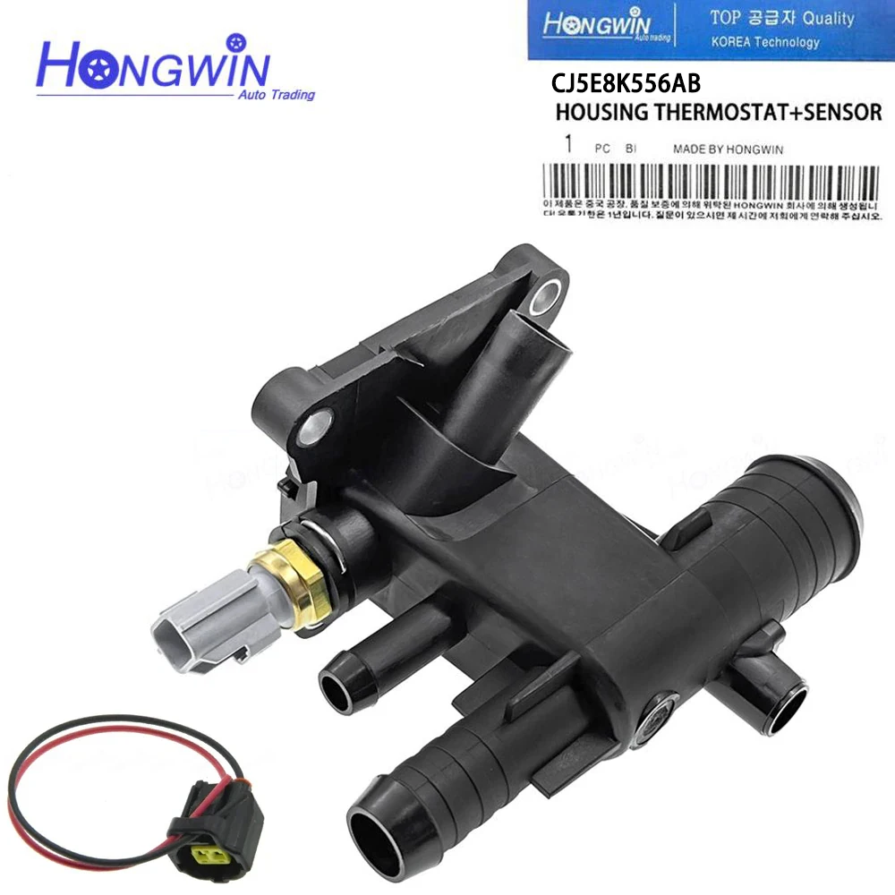 CJ5E-8K556-AA CJ5E-8K556-AB CJ5E-8K556-BE Cooling Thermostat Water Outlet Connect For Ford Focus st250 MK3 ST 2011-2017 2.0L