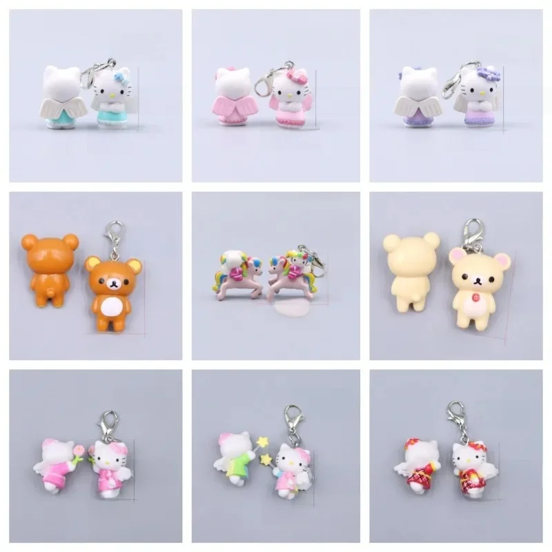 Hello Kitty mignon dessin animé porte-clés sac vêtements extracteur téléphone corde collier accessoires pendentif Kawaii femmes étudiant jouet en gros