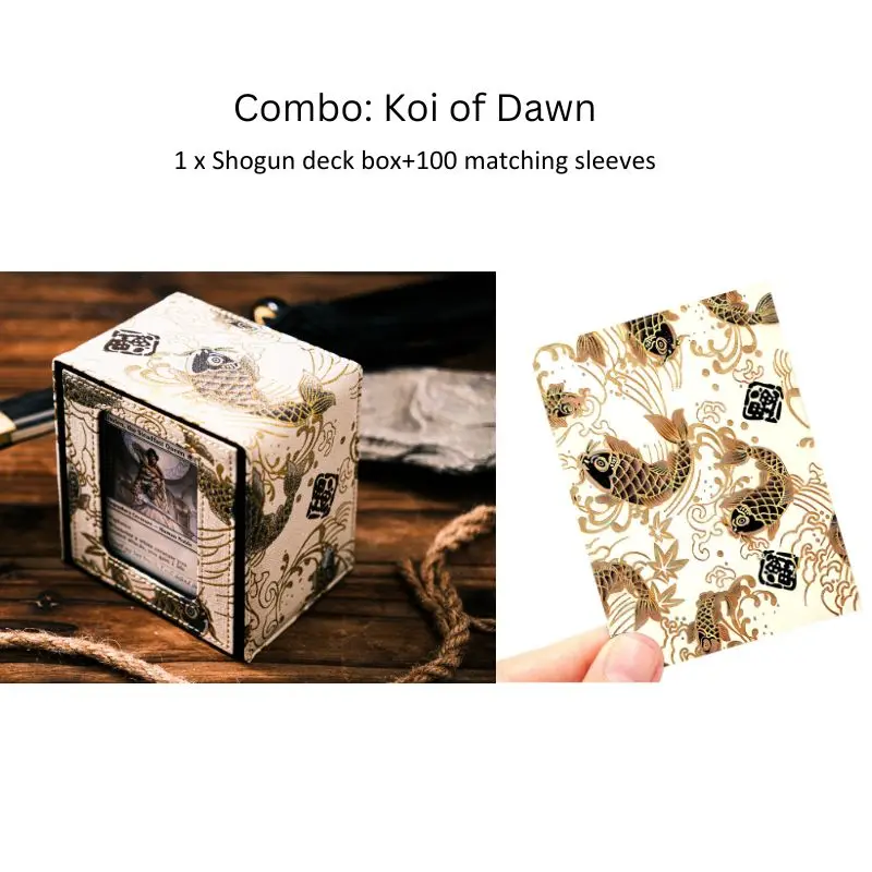 Combo B Deckimono deck box TCG MTG PTCG EDH YU-GI-OH 100+ double sleeved card display window