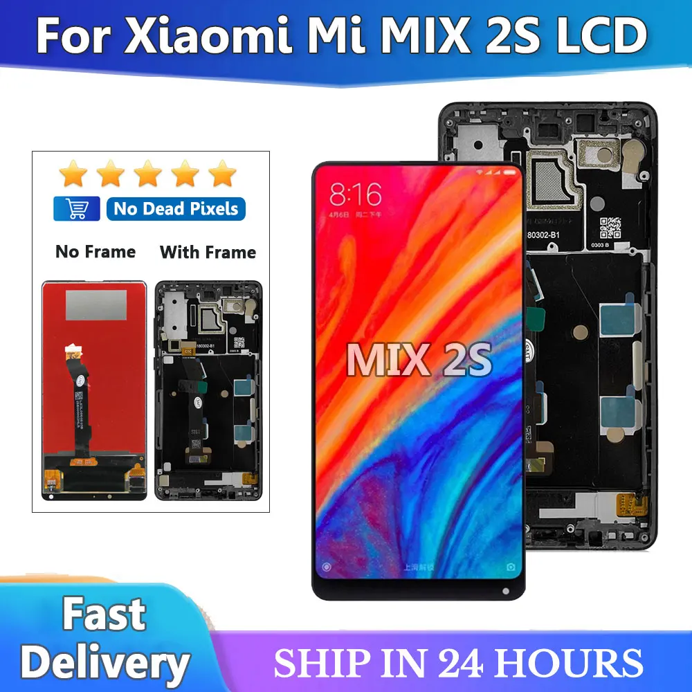 

5.99'' Original For Xiaomi Mi Mix 2S LCD Display 10 Touch Screen Panel For XiaoMI Mix2S LCD Digitizer Assembly Replacement