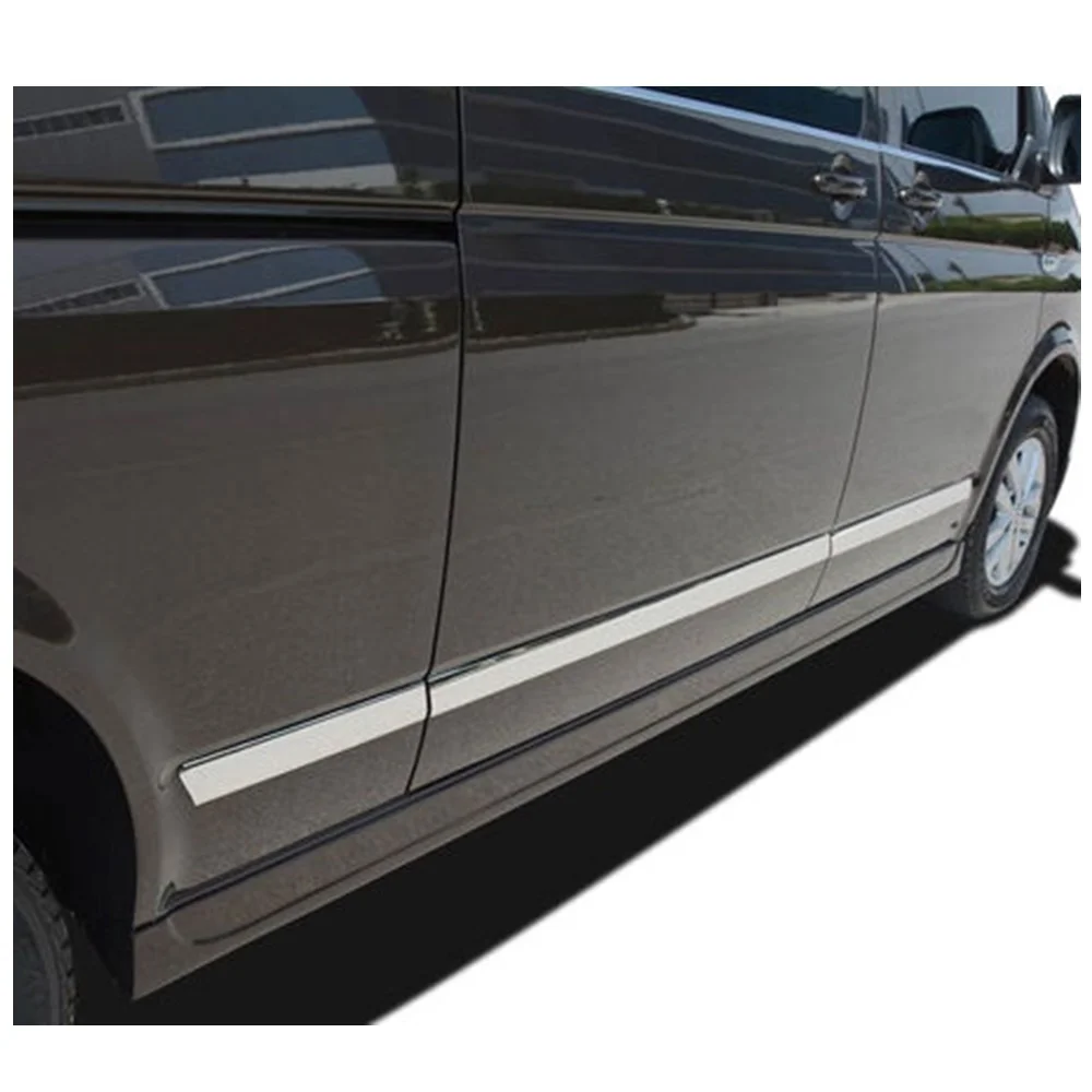 

For VW T6 Transporter Chrome Side Door Molding 7 Pcs LONG CHASSIS 2015-2019 Models. Stainless Steel. A + Quality. Car Tuning