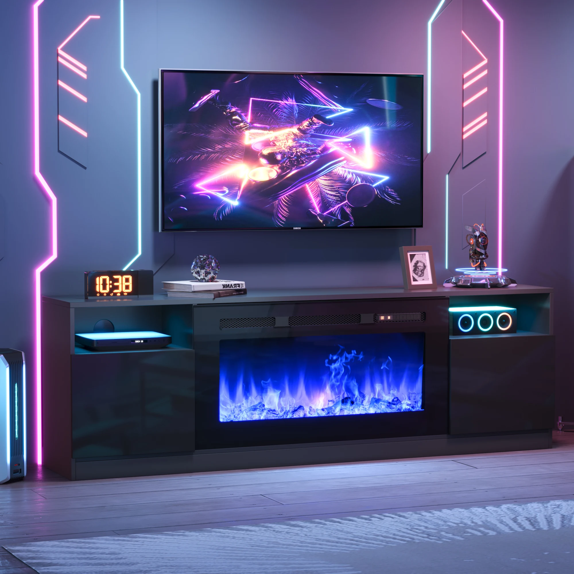 Fireplace TV Stand 70 Inch with 36