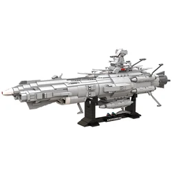 Gobricks MOC Space Battleship Andromeda 2199 Bricks Model Space Weapons Battle Warships Building Blocks DIY Toys Gift