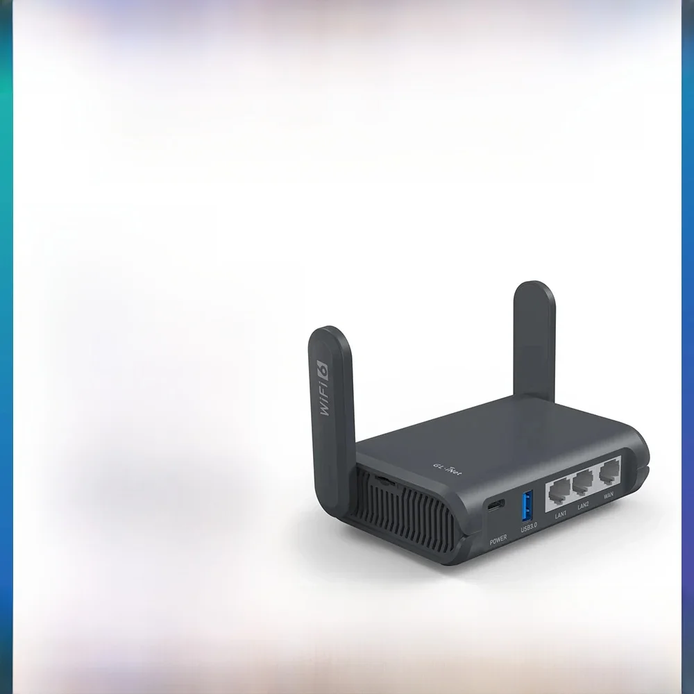 GL.iNet GL-AXT1800 (Slate AX) Routeur de voyage Wi-Fi 6 Gigabit, Client et serveur, OpenWrt, Adguard Home, contrôle parental