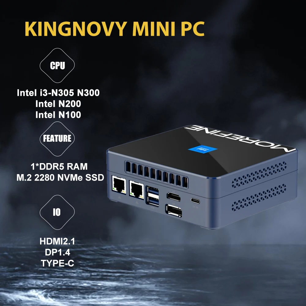 Мини-ПК M9S, процессор Intel i3 N305 N300 N200 ES PCIE3.0x4 2xi226-V, сетевой маршрутизатор 12-го поколения 2,5G, офисный ПК Windows 11 NUC WiFi6