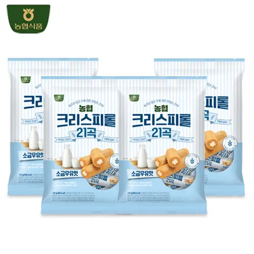 [طعام زراعي تعاوني] ، كريس بيرول 21 أغنية ، نكهة حليب ملح ، صولجاني ، 4 أكياس