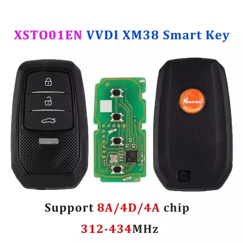 

Xhorse Universal TOY-T VVDI XM38 Smart Key XSTO01EN for Toyota Support 4D 8A 4A All In One Support All Key Lost and Add Key