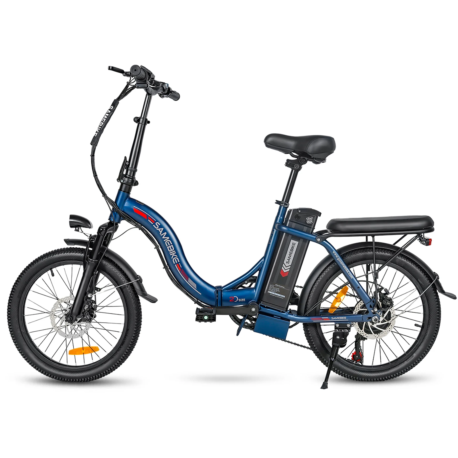 SAMEBIKE CY20 20' Electric Foldable Ebike for Adults, 36V13AH Removable Battery, Shimano 7-Speed Step-Through Commuter City Bike image 3
