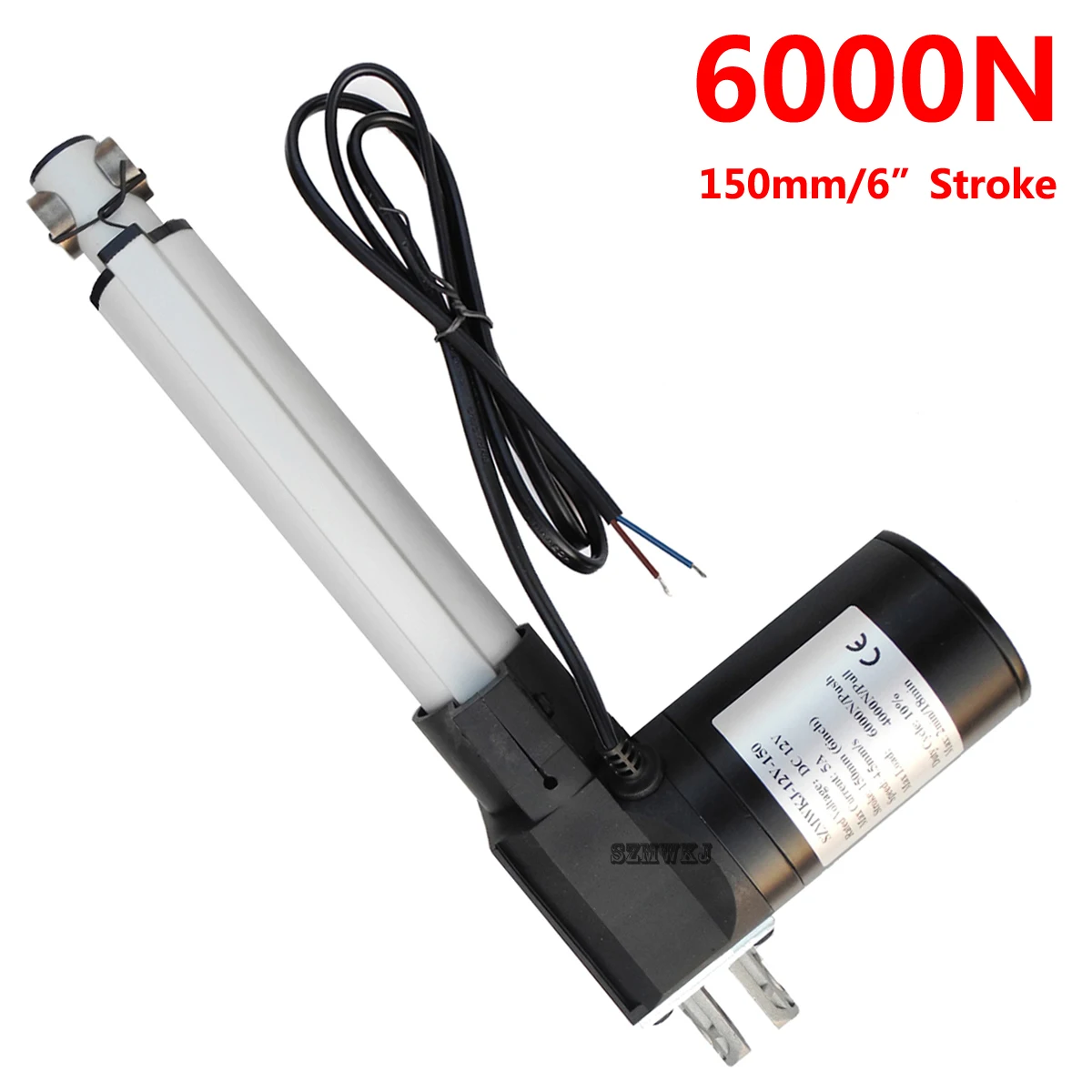 

DC 12V Multi-function 150mm 6" Stroke Linear Actuator Motor 6000N 1320lbs Max Lift Auto Car RV Door Opener Bed Lift Table Tools