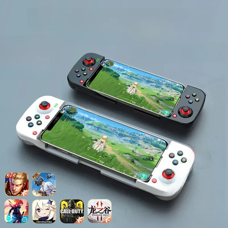 Sem fio BT 5.0 Stretchable Game Controller para telefone móvel Android IOS Gamepad Joystick Comer