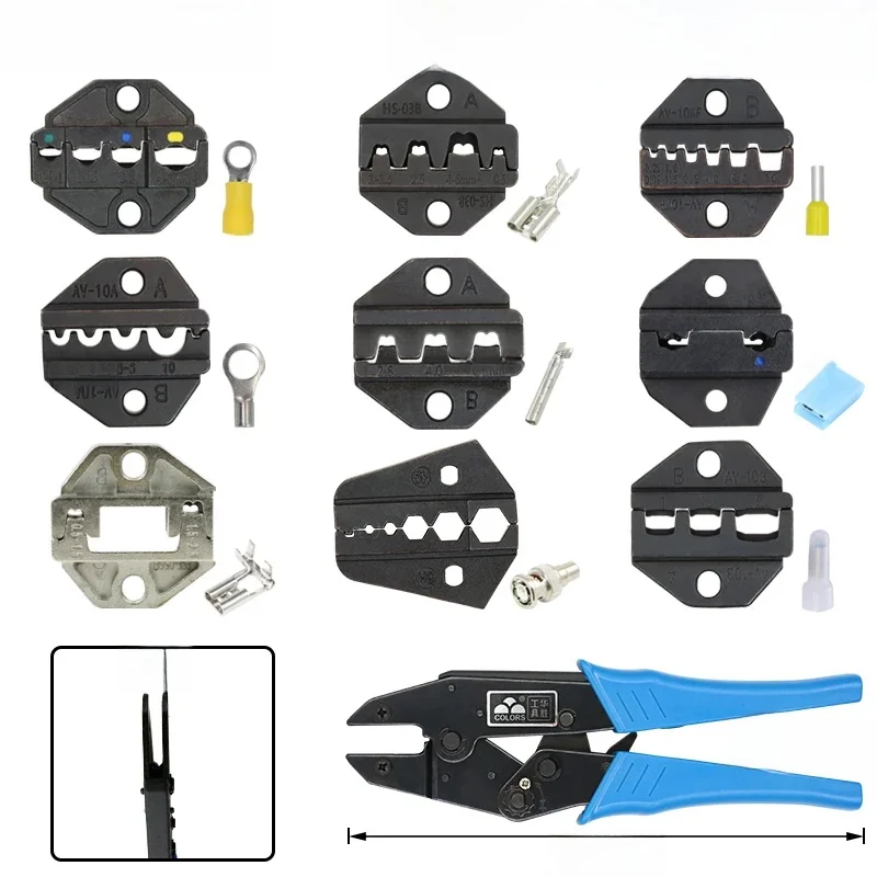 1 Stück HS Crimpzange für 230mm Zangen, Feder- und Crimpkappen-Anschlüsse HS-03BC/2546B/103/101 Hochhärte-Zangenwerkzeug
