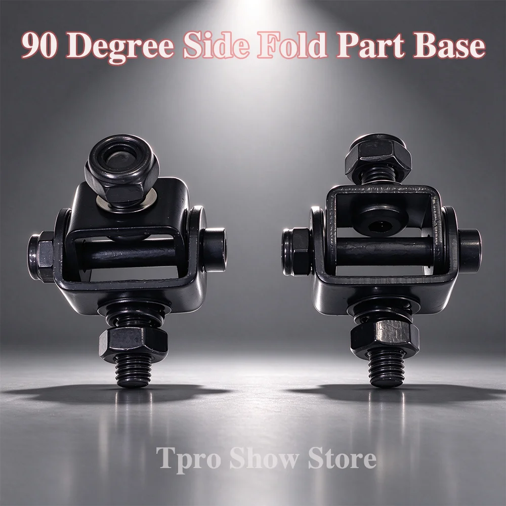 2Pcs 90 Degree Fold Part Base For DIY Stage Light Foldable Clamp Truss Hook Side Folding Accessory M10 For Stage Light Fixtures