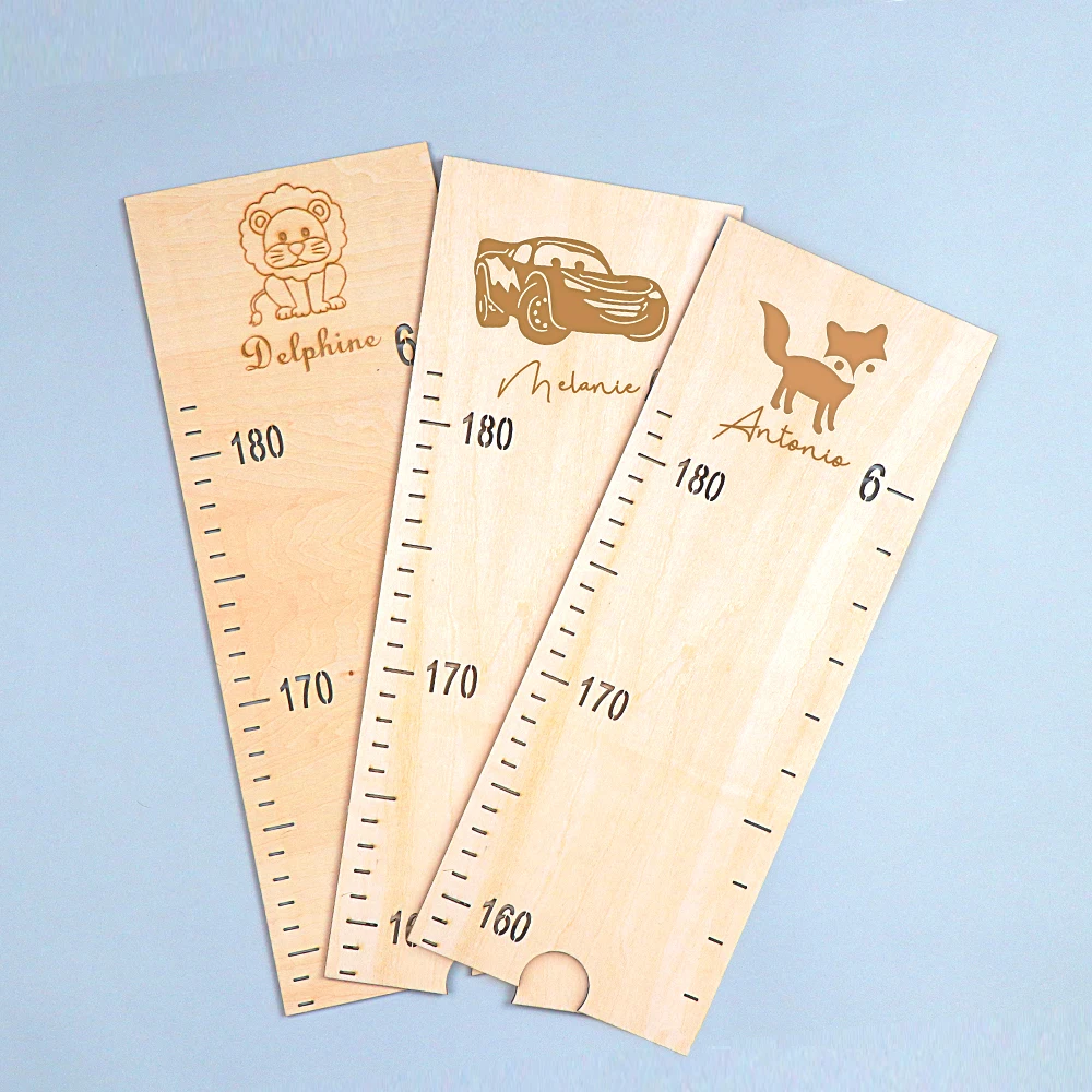 Personalised Family Growth Chart Height Chart For Kids Custom Wooden Growth Measurement Ruler Baby Shower Gift